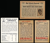 Four Baseball Cards