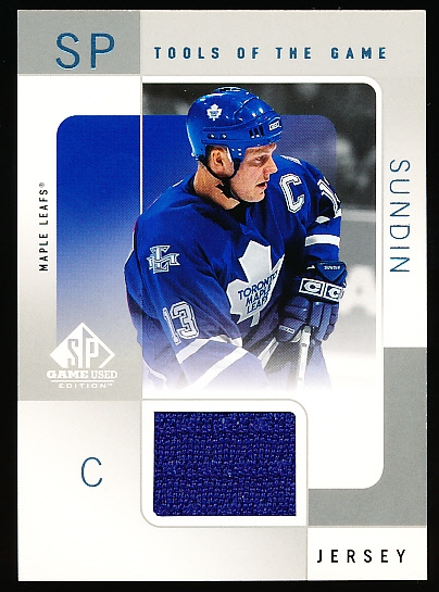 2000-01 SP Game Used Hockey- “Tools of the Game”- #MS Mats Sundin, Leafs