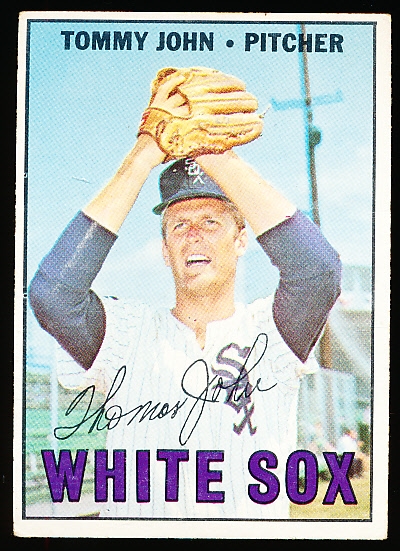 1967 Topps Bb- #609 Tommy John, White Sox- Hi#