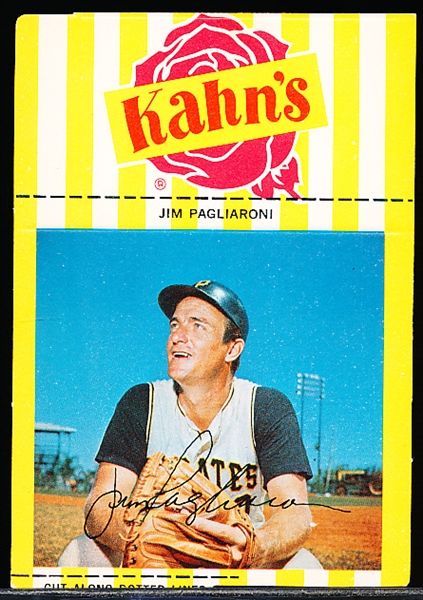 1967 Kahns Bb- Jim Pagliaroni, Pirates