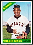 1966 Topps Baseball- #1 Willie Mays, Giants