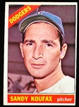 1966 Topps Baseball- #100 Sandy Koufax, Dodgers