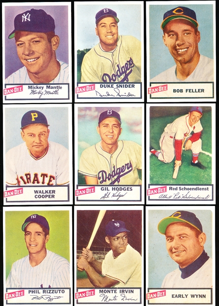 Reprinted 1954 Dan Dee Baseball Complete Set of 29