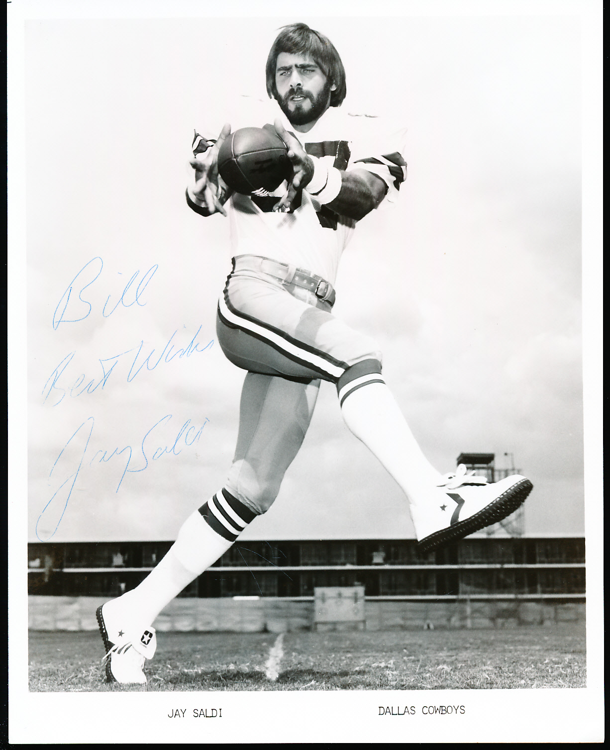 Lot Detail - Autographed Jay Saldi Dallas Cowboys NFL B/W 8” X 10” Team ...