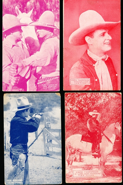 1920’s-50’s Western Movies/Cowboys Non Sport Exhibits- 20 Diff