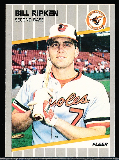 1989 Fleer Bsbl. #616 Billy Ripken Black Scribble Variation