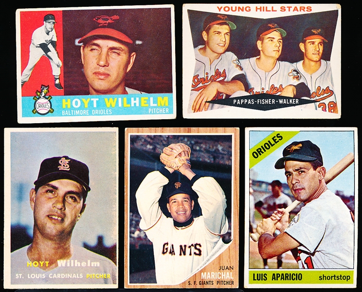 Five Baseball Cards