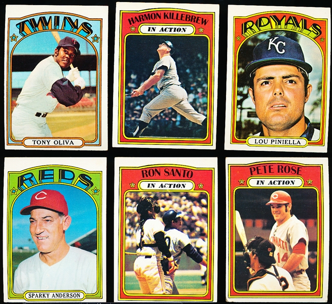 1972 Topps Bb- 10 cards