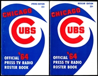 1964 Chicago Cubs Baseball Press/Media Guides- 2 Diff