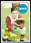 1969 Topps Bb- #95 Johnny Bench, Reds