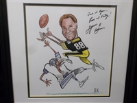 Autographed Lynn Swann Professionally Framed Make-A-Wish Art Print