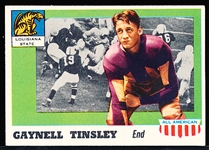 1955 Topps All American Football- #14 Gaynell Tinsley, Louisiana State- Correct Back