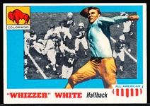 1955 Topps All American Football- #21 Whizzer White, Colorado- Correct Back