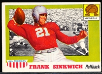 1955 Topps All American Football- #69 Frank Sinkwich, Georgia