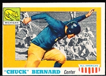 1955 Topps All American Football- #94 Chuck Bernard, Michigan