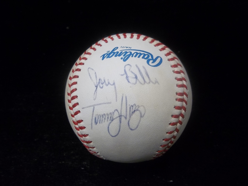 Autographed Joey Belle and Tommy Hinzo Official AL MLB Baseball