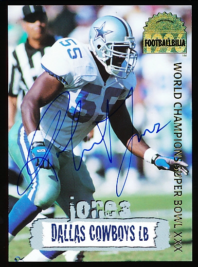 1996 Collector’s Edge “Cowboybilia Autographs”- #DCA-13 Robert Jones, Cowboys- #3476/4,000