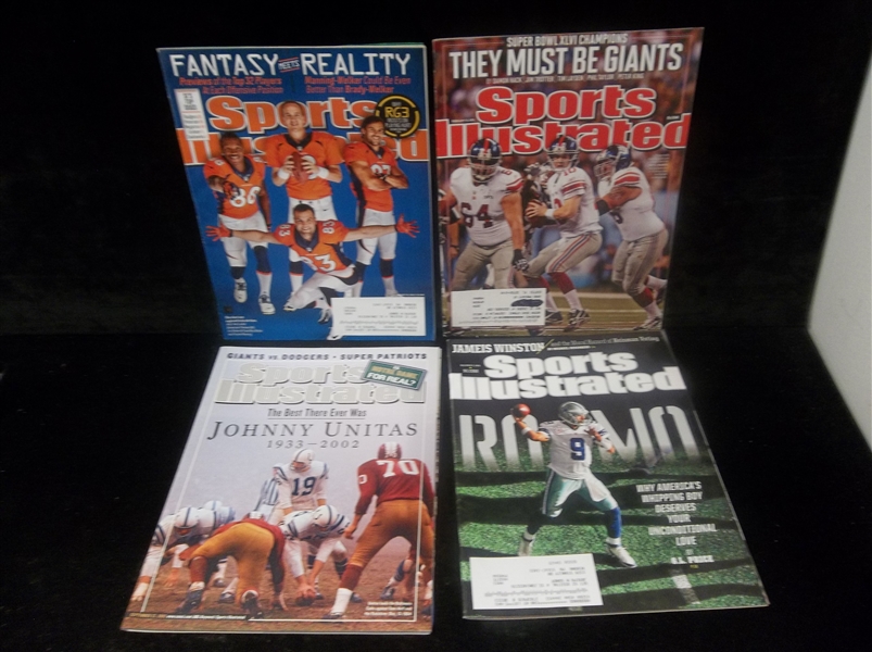 Clean-Up Lot of 19 Asst. NCAA/NFL Football Magazines