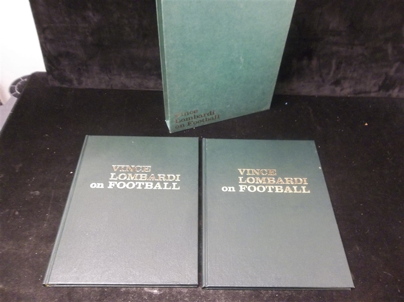 1973 Vince Lombardi on Football Edited by George Flynn- 2 Volume Book in Housing Jacket- 1st Edition