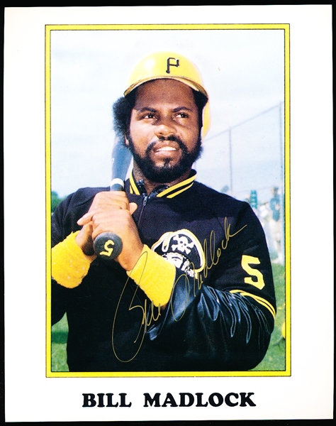 Autographed Bill Madlock Pittsburgh Pirates MLB Color 8” x 10” Photo