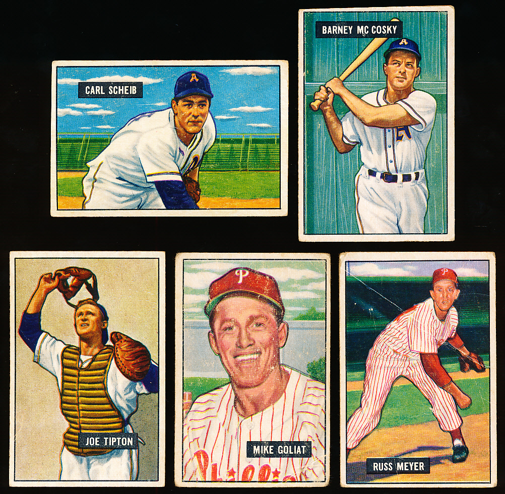 Lot Detail - 1951 Bowman Baseball- 5 Diff