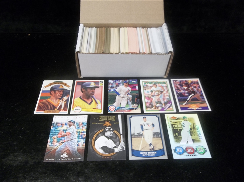 Baseball Card Star Lot- 350 Cards- 1980’s thru 2000’s 