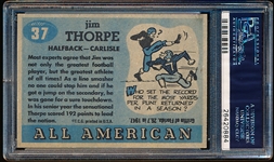 1955 Topps All American Football- #37 Jim Thorpe, Carlisle- PSA Ex-Mt 6 