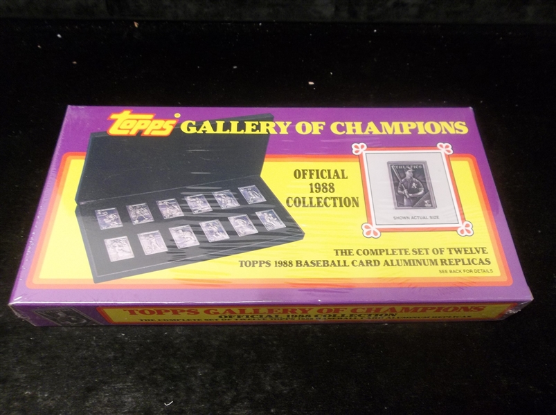 1988 Topps Gallery of Champions Aluminum Factory Sealed Set of 12