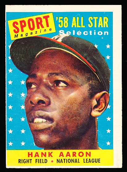 Lot Detail 1958 Topps Bb 488 Hank Aaron All Star