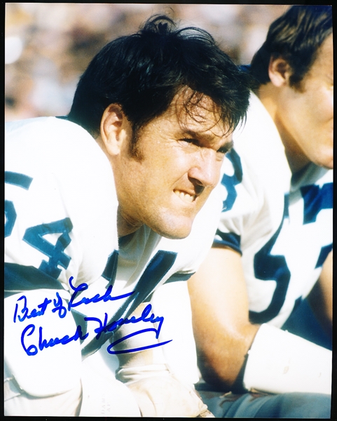 Autographed Chuck Howley Dallas Cowboys NFL Color 8” x 10” Photo