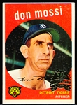 1959 Topps Bb- #302 Don Mossi, Tigers- Topps 50th Anniversary Stamped Card