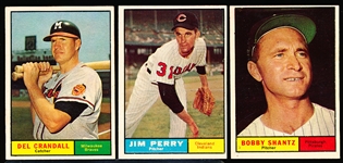 1961 Topps Bb- 15 Cards