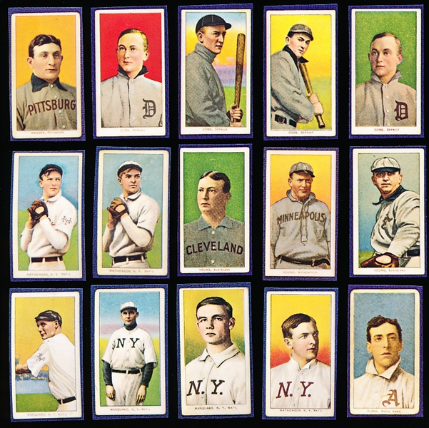 Mini Laminated T-206 Blank-Backed Baseball Cards- 520 Diff.- Unknown Origin