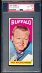 1965 Topps Football- #37 Paul Maguire, Buffalo- PSA NM-Mt 8