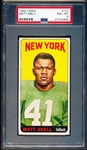 1965 Topps Football- #127 Matt Snell, Jets- PSA NM-Mt 8