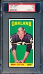1965 Topps Football- #145 Jim Otto, Oakland Raiders- PSA NM 7