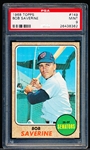 1968 Topps Baseball- #149 Bib Saverine, Senators- PSA Mint 9