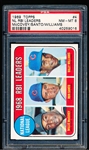 1969 Topps Baseball- #4 NL RBI Leaders (McCovey/ Santo/ B. Williams)- PSA Nm-Mt 8