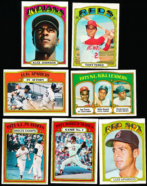 1972 Topps Bb- 7 Cards