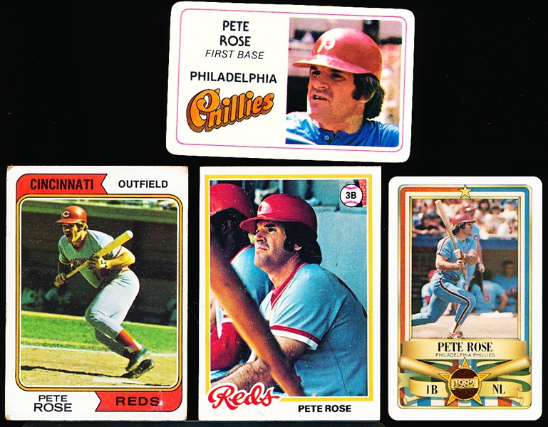 Lot Detail Pete Rose 4 Cards