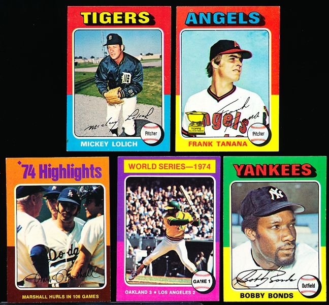 1975 Topps Baseball- 75 Asst