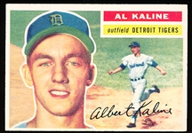1956 Topps Baseball- #20 All Kaline, Tigers- White Back