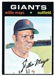 1971 Topps Baseball- #600 Willie Mays, Giants