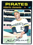 1971 Topps Baseball- #630 Roberto Clemente, Pirates