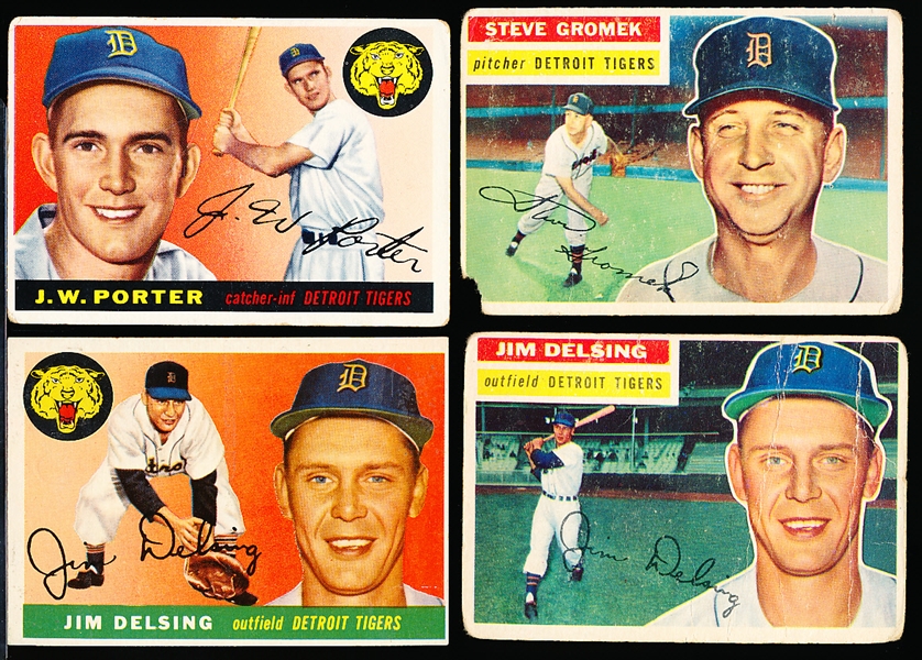 1955 and 1956 Topps Baseball-7 Detroit Tigers Cards