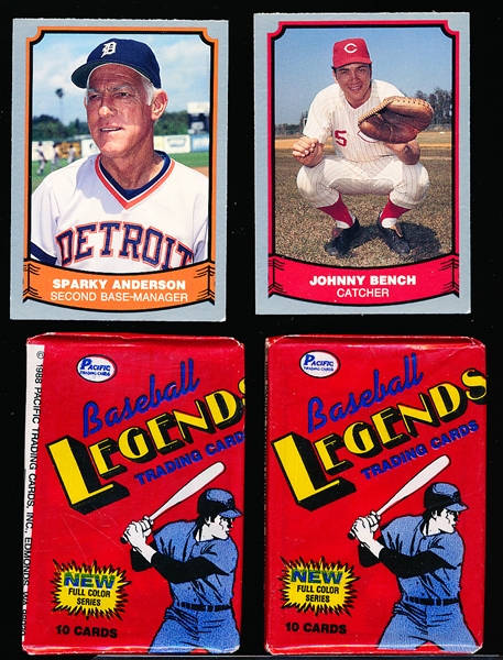 1988 Pacific Trading Cards- “Baseball Legends” 14 Unopened 10 card packs Series 1