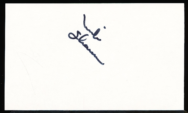 Autographed Mike Shannon MLB Index Card