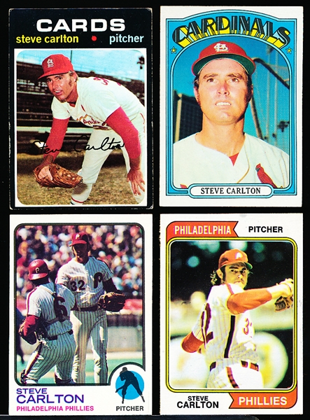 Steve Carlton- 4 Cards