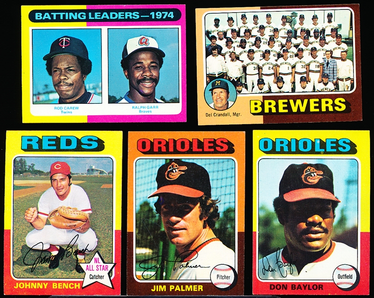 1975 Topps Baseball- 75 Diff