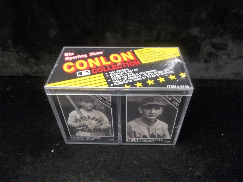 1991 TSN Conlon Collection Bsbl.- 1 Complete Factory Sealed Set of 330 Cards